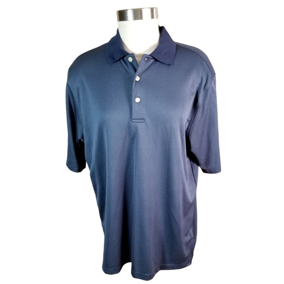Walter Hagen Hydro-Dri  Polo Platinum Color Golf Shirt Top SS Men's Sz Large - Picture 2 of 5